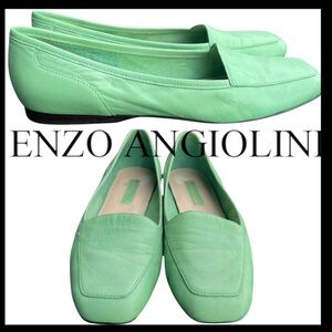 Vintage Enzo Angiolini Mint Green Liberty Leather Flats (8M)